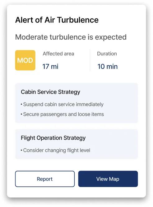 난기류 리포트 제출 화면